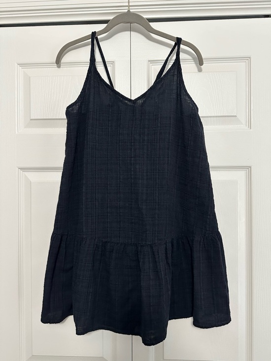 Rip Curl Other - Rip Curl‎ Gauze Tie-back Ruffle Hem Swim Cover-up in Black Size XL VGUC